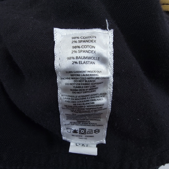 Noble Outfitters Pants Women's Black Cargo Jean Straight Leg Raw Hem Size 14 - Picture 11 of 12